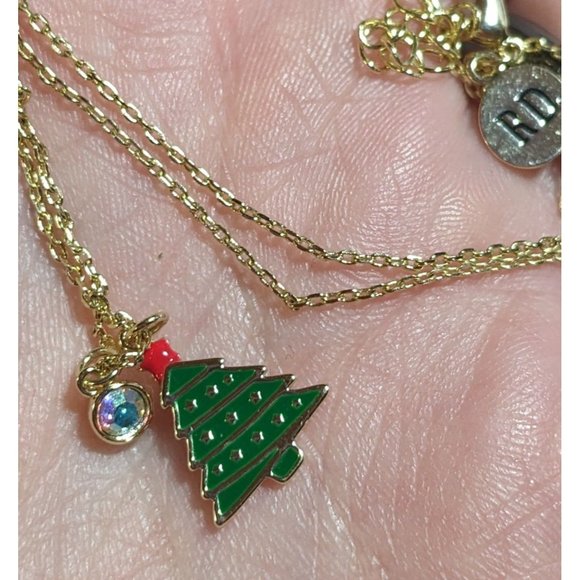 Rae Dunn Christmas Tree Necklace - Picture 3 of 7